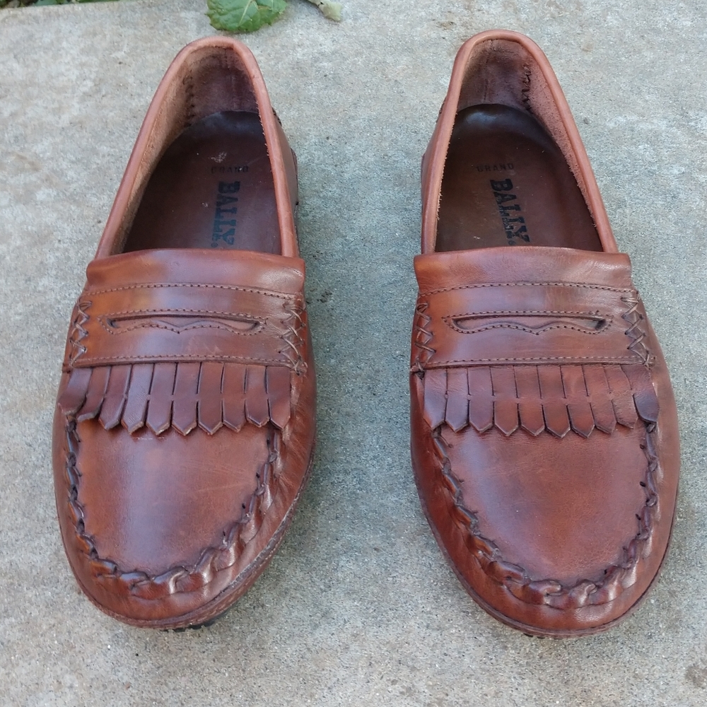Bally Grand Penny Loafers Mens 8.5/ Woman’s 10.5 Brown Leather